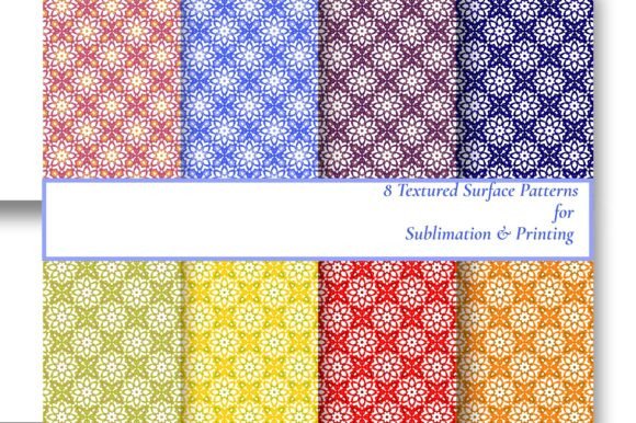 8 Vibrant Floral Geometric Seamless Tile: A Versatile Design Solution for Creative Projects