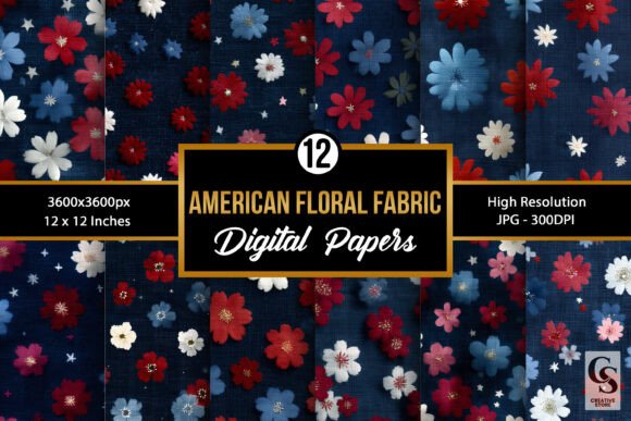 American Floral Fabric Digital Paper: A Versatile Tool for Modern Creatives