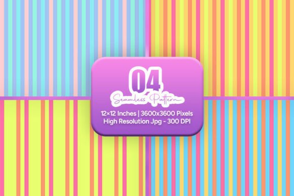 Bright Rainbow Stripe Pattern Bundle: A Vibrant Solution for Creative Projects