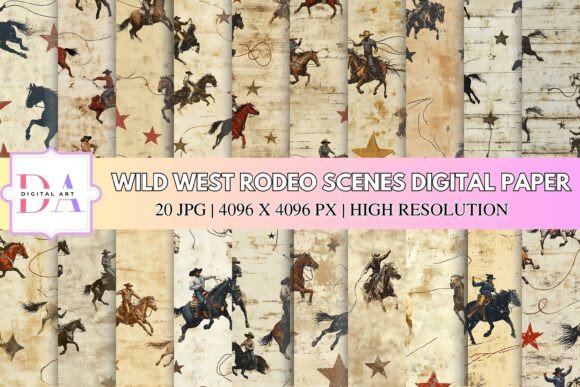 Bringing the Wild West to Life with Rodeo Scenes Digital Paper