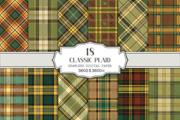 Classic Plaid Seamless Pattern Bundle: A Versatile Resource for Creative Professionals