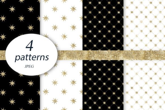 Elevate Your Designs with Space Backgrounds Gold Digital Paper