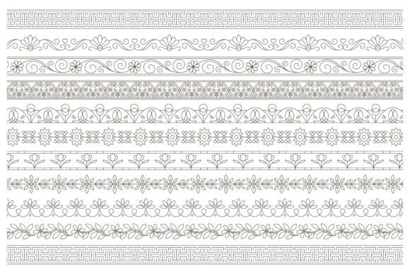 Greek Key and Decorative Border Pattern