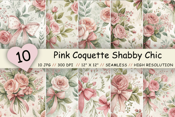 Pink Coquette Shabby Chic Digital Paper: A Strategic Tool for Creative Projects