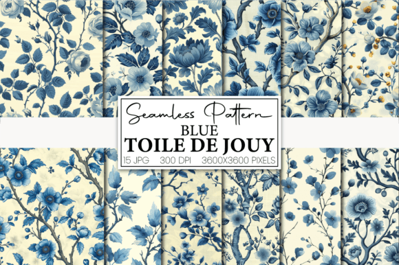 Unlocking Timeless Style with Blue Toile De Jouy Digital Paper
